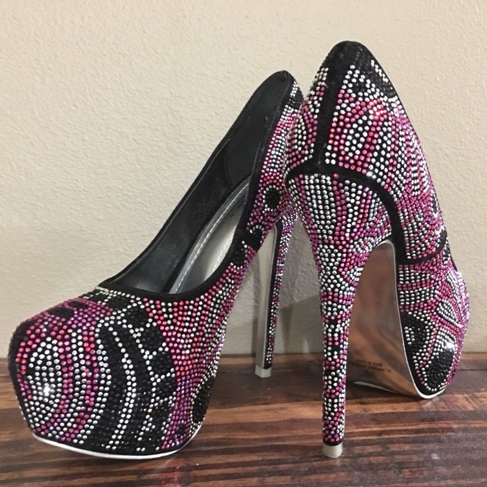 Shi By Journeys High Heels Rhinestone